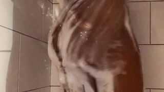 Watch compilation of college girl twerk in shower + ASMR shower sounds