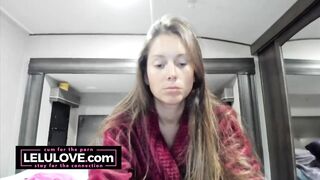 Cam babe strips twerking dances & masturbates & sucks/fucks doggystyle to cumshot - Lelu Love