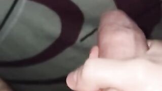 Some jerking off Under the Blanket with cum