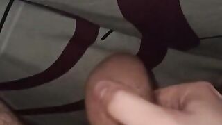 Some jerking off Under the Blanket with cum