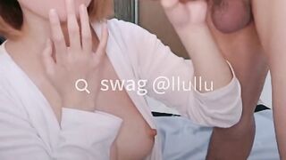 Cum in hot wife llullu mouth on livestream. SWAG.live