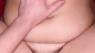 Hairy fat girl asks to make her pregnant and begs me to cum inside her