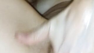 All American wife fisting self and facial