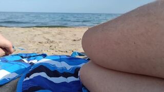 Real Amateur Wife Naked in Public Beach