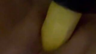 Solo girl moaning and cumming while fucked by sex machine