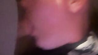 My Wife Shoving my cock down her throat