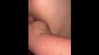 Fingering my gf tight pussy and asshole