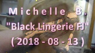 2018 Michelle B. Black Lingerie FJ & facial - just the cumshot version