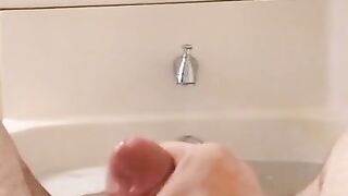 Jerking off my cock while wife is away