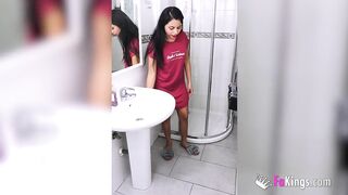 Amateur Latin babe wants to become a pornstar by filming herself fucking