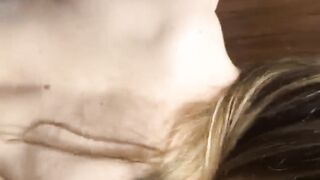 Im fucking her ass. She cums and asks for a facial