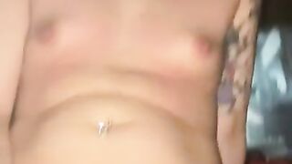 Small tits riding to an orgasm