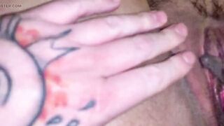 DIRTY TALKING BRITISH BBW SLUTWIFE GETS FUCKED & LEFT WITH A MESSY CREAMPIE