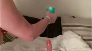 Hot mom riding dildo - intro