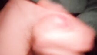 Massive cumshot on my belly (also hit my lips????)