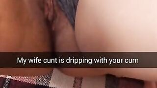 Oops...sorry i accidentally creampie your wife in pussy, but she like it! -Cuckold Snap Captions