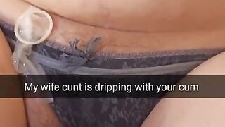 Oops...sorry i accidentally creampie your wife in pussy, but she like it! -Cuckold Snap Captions