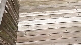 Huge BBC Cumshot Outside On Patio (dirty talk)