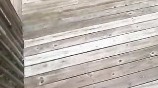 Huge BBC Cumshot Outside On Patio (dirty talk)