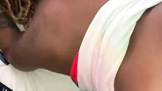 Sexy Ebony Amateur Freak getting pounded by StepDad