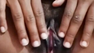 Desi Choco Girl Hairy Pussy Play