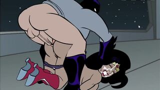 Batman Pounding Wonder Woman's Both Holes and Cum on her face cartoon Porn