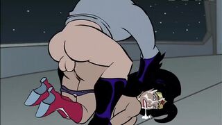 Batman Pounding Wonder Woman's Both Holes and Cum on her face cartoon Porn