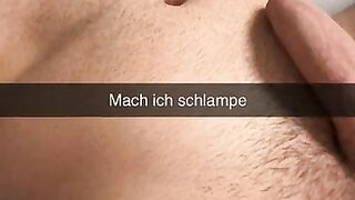 German 18 year old Teen cheats on boyfriend on Snapchat