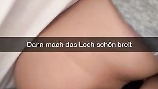 German 18 year old Teen cheats on boyfriend on Snapchat