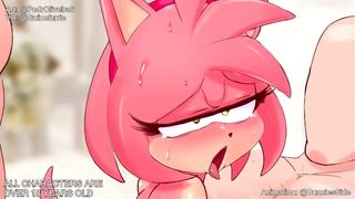 Amy Rose Double Penetration - Sonic the Hedgehog Porn