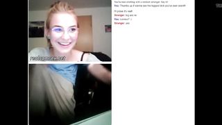 Blonde 21yo cutie suprised when she sees big dick