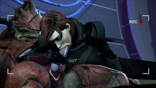 Leaked Film of Commander Shephard Giving Wrex a Blowjob (Sfm-003)