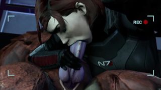 Leaked Film of Commander Shephard Giving Wrex a Blowjob (Sfm-003)