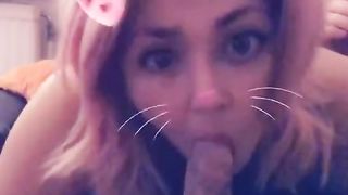 Snapchat Blowjob with Cute Girl