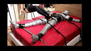 Maitresse Julia - Chill Release Footjob Bondage with Relax Music - Pantyhose and Socks