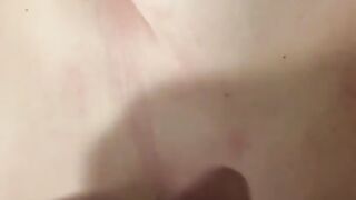 Cumming on her tits