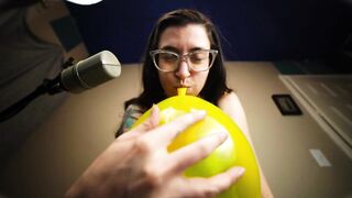 Giantess Blowing Up Balloons ASMR Roleplay