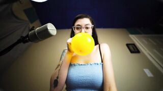 Giantess Blowing Up Balloons ASMR Roleplay