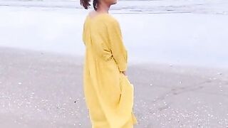 Japanese Bitch,Horny MD Flashing on the windy beach. masturbate,Blowjob.hentai saggy milf.