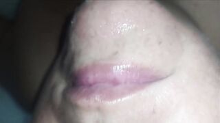 Wife getting hot cum in her mouth