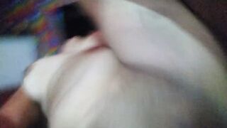 horny hotwife filming her pussy blacked by friend of her cuckold without condom and doing ahegao faces to show to cuck