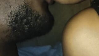 Head and kisses. Juicy lips kissing