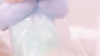 Rainbow dragon dick masturbation