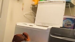 PAWG MILF Redhead doing laundry. Big White Booty. Bubble Butt J Lynn Charmed doing housework