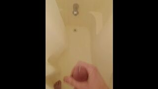 Jerking in the shower