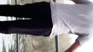 OUTDOOR MASTURBATION IN USA GOT CAUGHT BY RUNNER AND WATCH ME