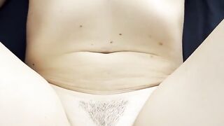 Pov anal shaking orgasm and cumshot on big boobs