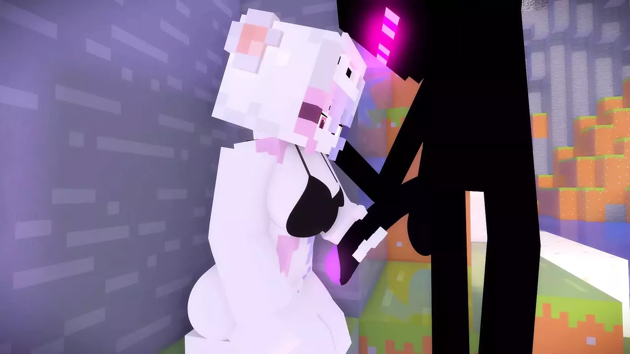 Minecraft porn Girl suck dick Enderman JENNY SEX MOD - MasturHub