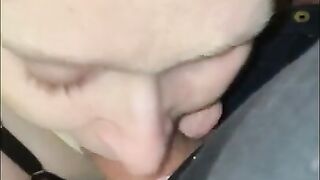 Mature MILF BBW Blow Job and eye socket fuck with long distance Boyfriend