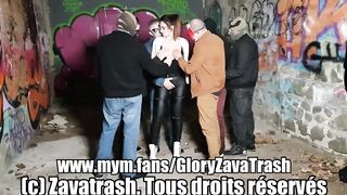 GloryZavaTrash - I get my mouth fucked and I swallow the cum of 6 strangers in an urbex